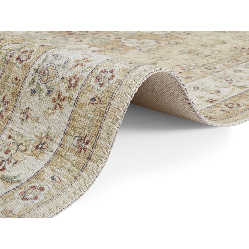 Nain Tufted Golden Yellow Rug, Rectangle 80 x 150cm