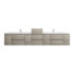 Ensemble de meuble-lavabo mural double 114 po Moreno Bailey