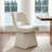 Upholstered Swivel Dining Chair-1947745924