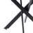 Round with Iron Base Dining Table