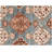 Turquoise & Ivory Hand-Knotted Wool Area Rug 6' x 9' ft– Handmade Traditional Geometric Medallion Design