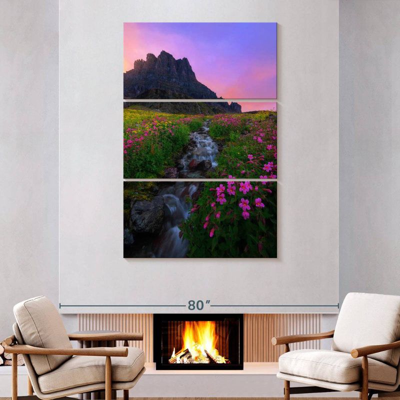 Alvord Scenic Flower Field, H 74 po x l 48 po