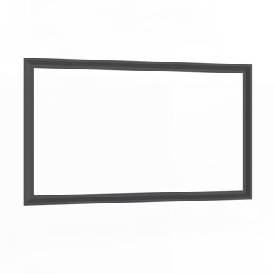 Oversized Rectangle Bathroom Mirror with Black Frame