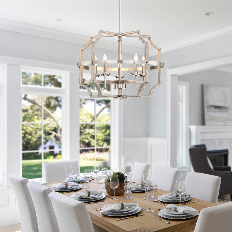 Lustre style chandelier à 5 lumières Phelps