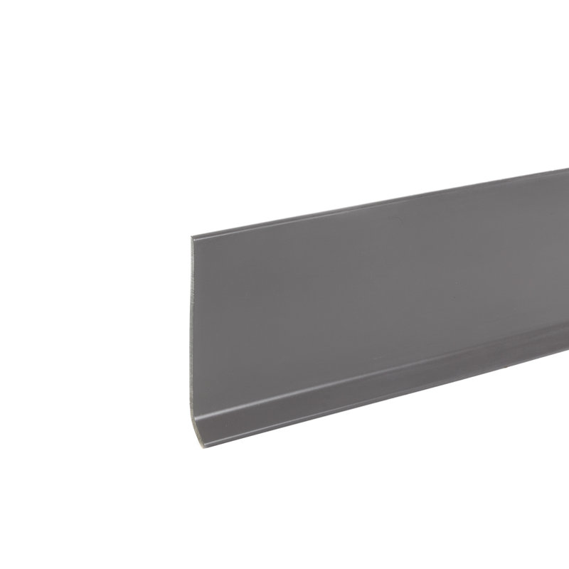 Base murale en vinyle Mohawk peler et coller en rouleau blanc de 4 po x L 20 po; Un rouleau par carton, Fumée