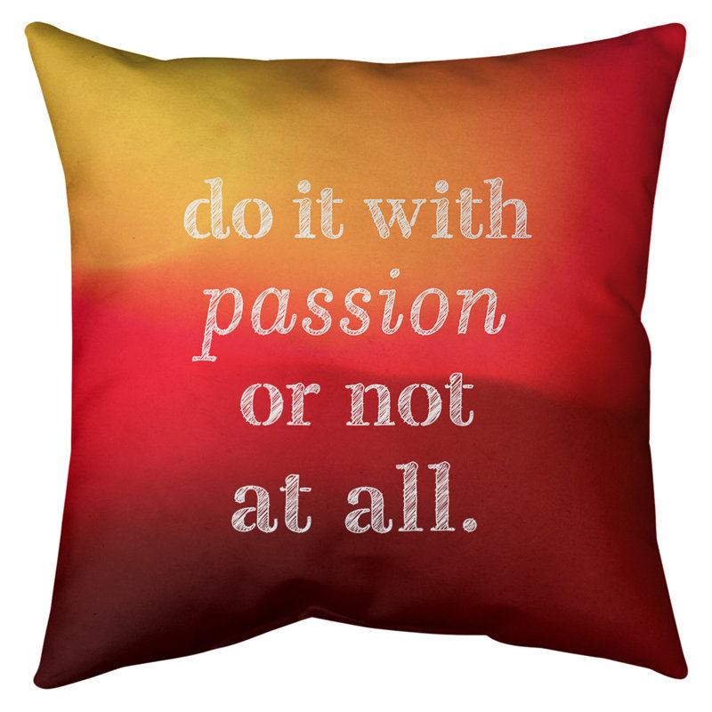 Coussin de sol inspiration passion, H 28 po x l 28 po, Coucher de soleil