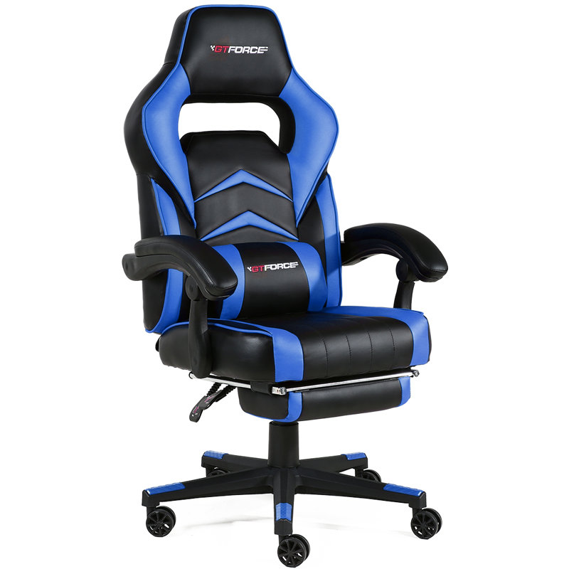 Fonseca Manufactured Wood Gaming Chair, Blue