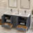 Rooh 60 " W Freestanding Standard Free Standing 2 Double Vanity Bathroom Vanity With White Quartz Top-92872024