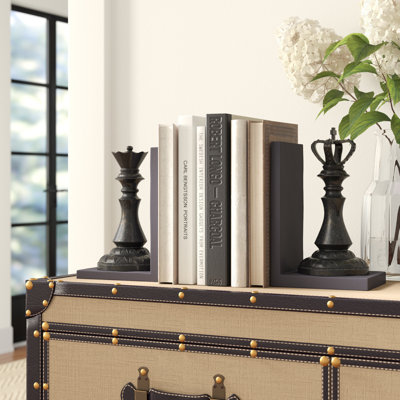 Non-Skid Polystone Chess Bookends