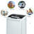 Costway 1.04 Cubic Feet cu. ft. High Efficiency Portable Washer & Dryer Combo in Gray