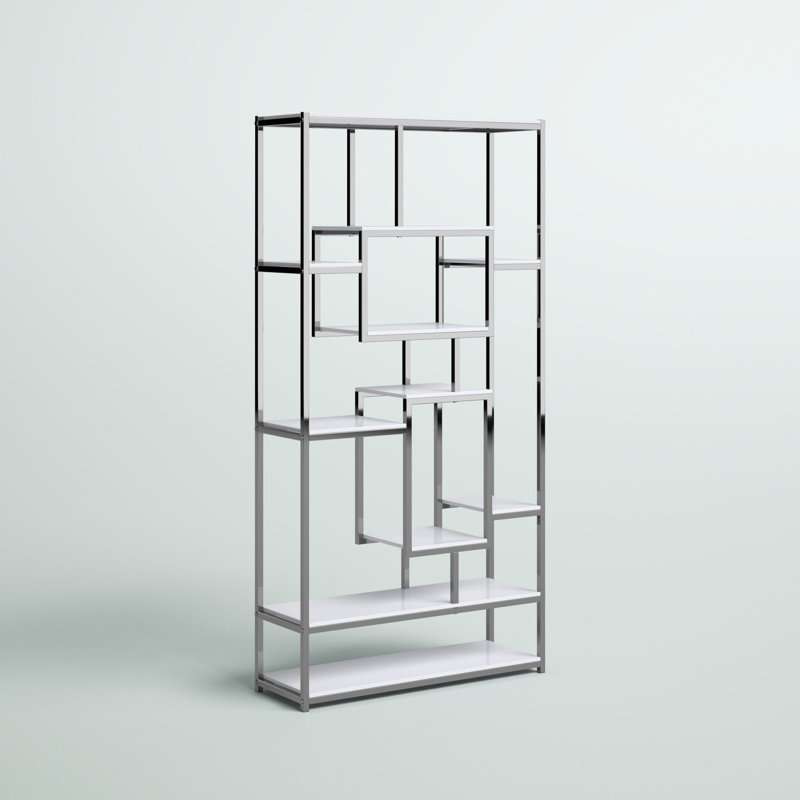 Agatha Geometric Bookcase - Stylish Iron Storage
