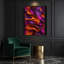 "Abstract Shapes" 71, art mural sur toile mauve-1417630013