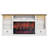 Electric Fireplaces 59" TV Stands with Charging Station for TVs Up To 80'', Wooden LED Entertainment Centers With Electric Fireplaces & Multi-functions Console Tables-1092062281-1103096598