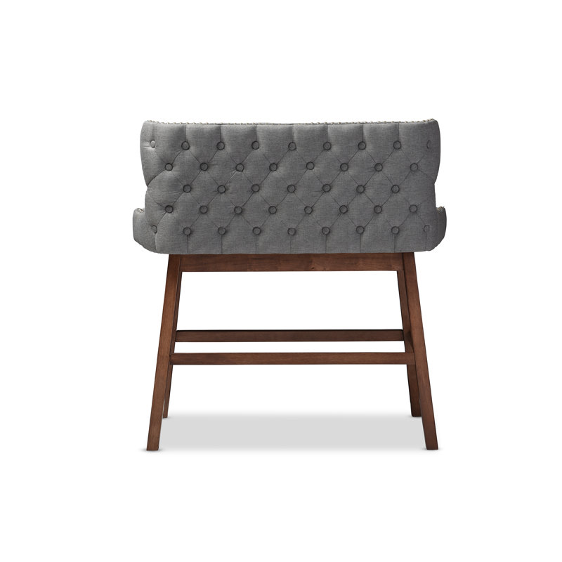 Banc rembourré Isobel, Gris