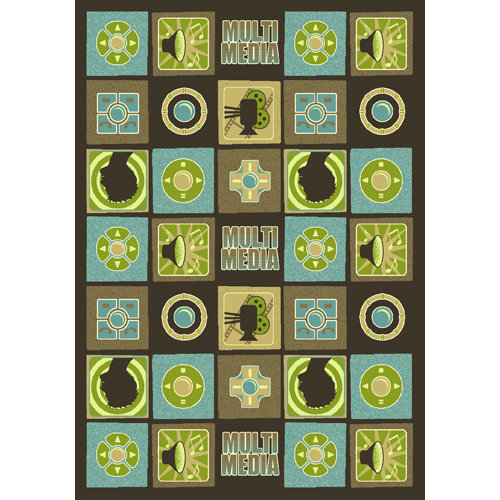 Tapis câblé Just for Kids, Rectangle 3 pi 10 po x 5 pi 4 po