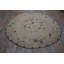 Tapis crocheté américain de couleur claire à motif floral antique