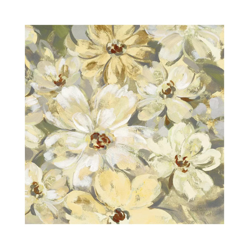 Scattered Spring Petals Neutral Crop, 45.72 cm H x 45.72 cm W