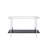 Angwin Mirrored Faux Marble & Chrome Console Table