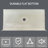 72"Wx36"D ADA Handicapped Acrylic Barrier Free Shower Base Rectangular Glossy White With Center Drain