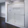 Classic 52'' - 56'' W x 70'' H Bypass Semi-Frameless Shower Door with Pattern Glass