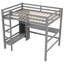 Lit mezzanine avec tablettes et bureau-719522488