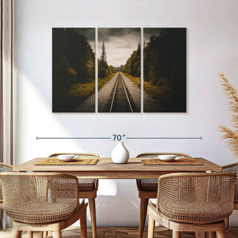 Train Track To Denali, 36" H x 57" W