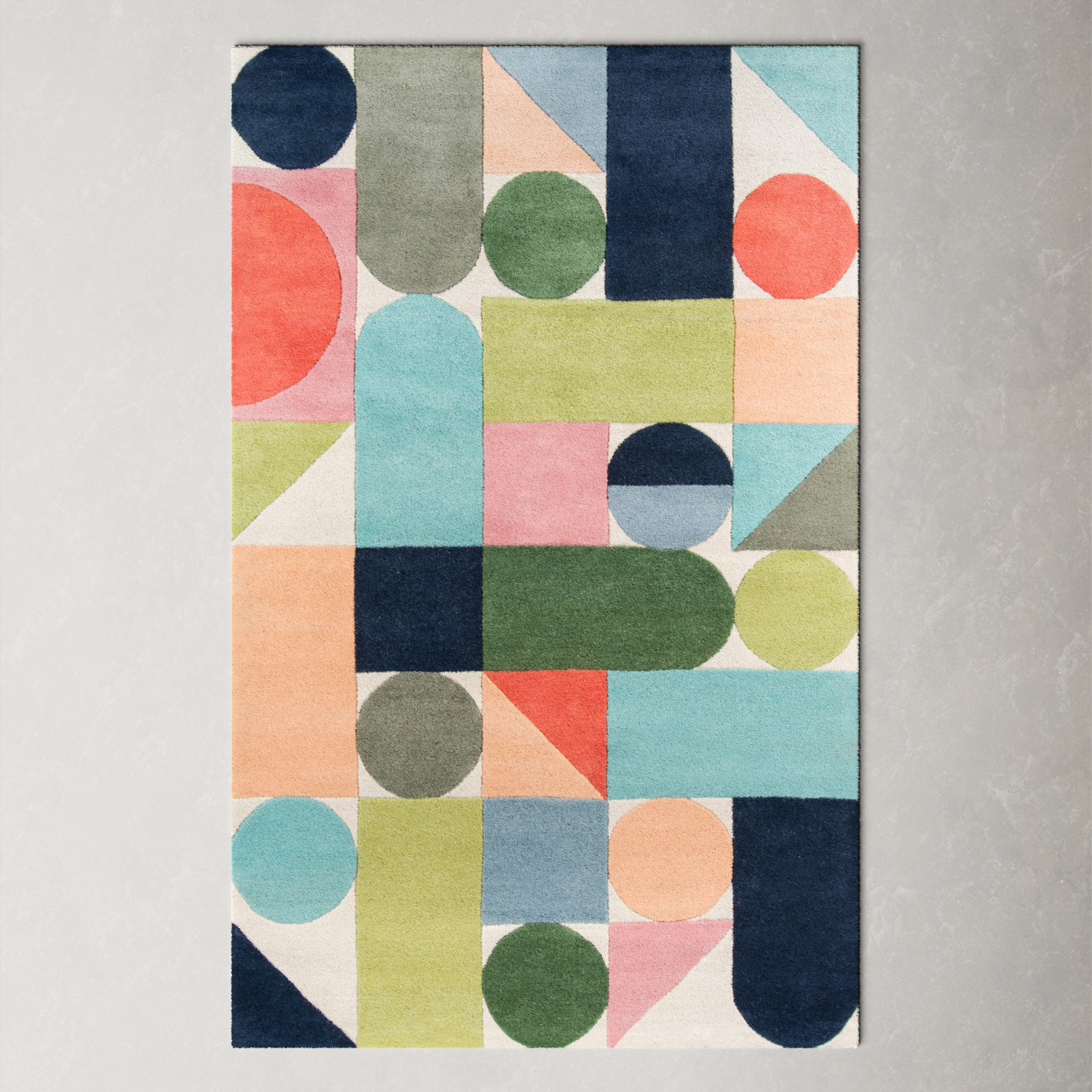 Glory Hand Tufted Wool Rug, Rectangle 9' x 12'