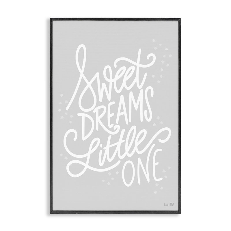 «Sweet Dreams Little One», estampe numérique par House Fenway, Giclée encadrée noir minuit, H 18 po x l 12 po