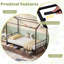Single Size House Bed Heavy-Duty Metal Platform Bed with 2 Drawers-1962045275
