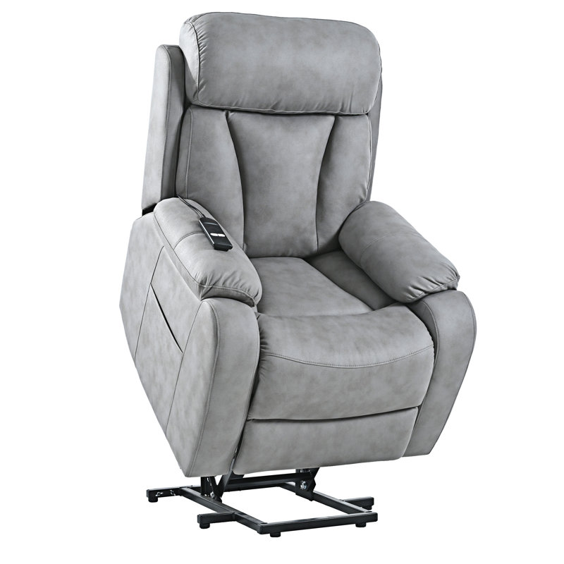 Fauteuil inclinable électrique Power Chair, Polyester gris clair
