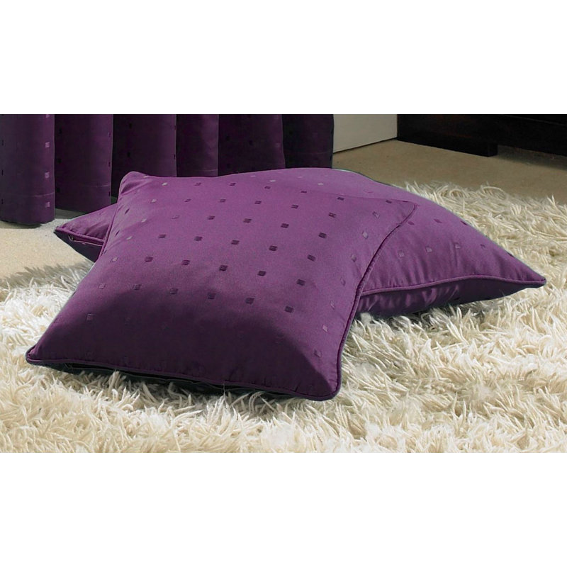 Norush Geometric Square Cushion, Purple, 55 x 55cm 