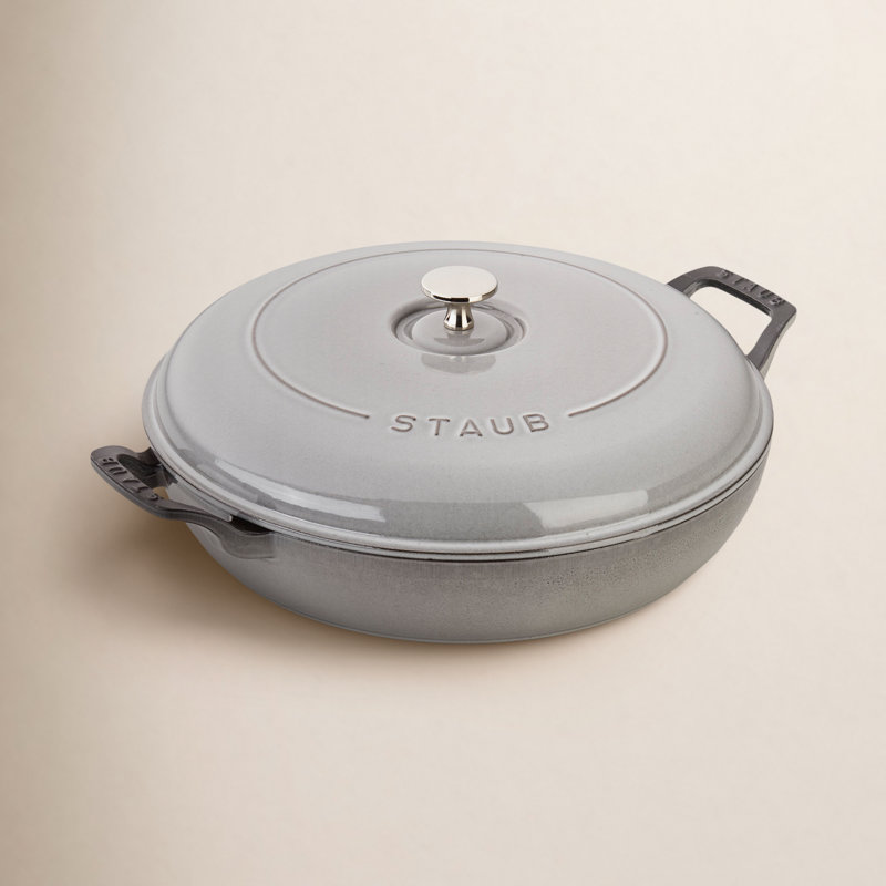 Braisière en fonte 3,59 pte avec couvercle, Gris graphite