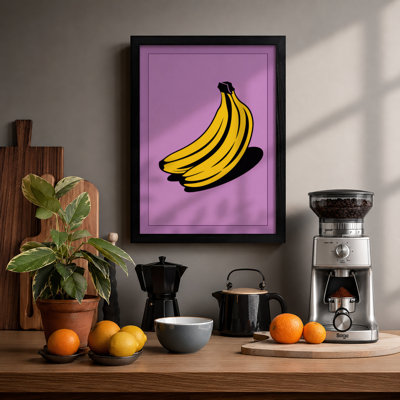 Graphic Bananas Modern - Framed Print