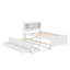 Lit plateforme simple avec tête de lit, USB, lit gigogne et 3 tiroirs-907961469