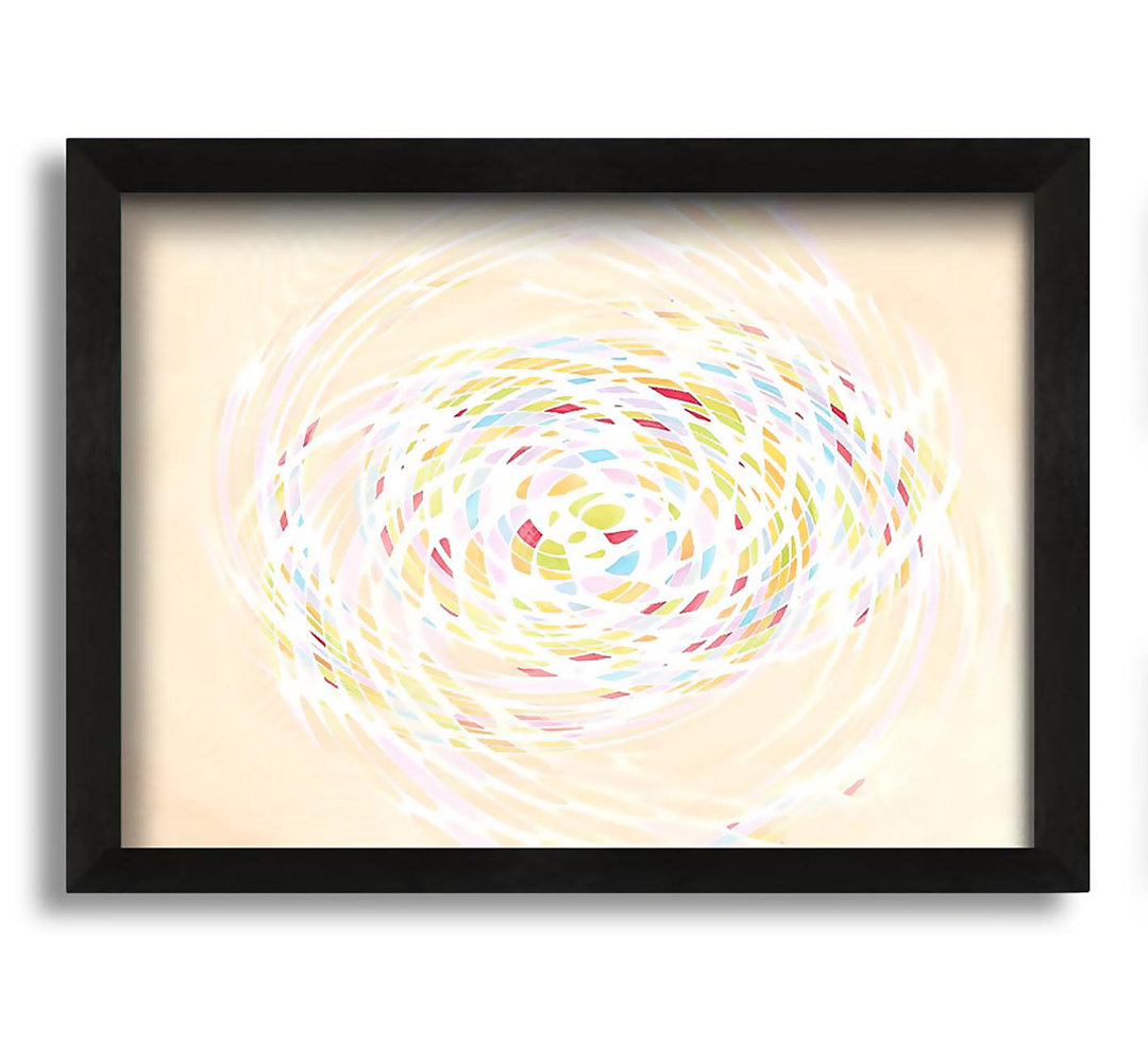 Gerahmtes Leinwandbild Pastel Swirl