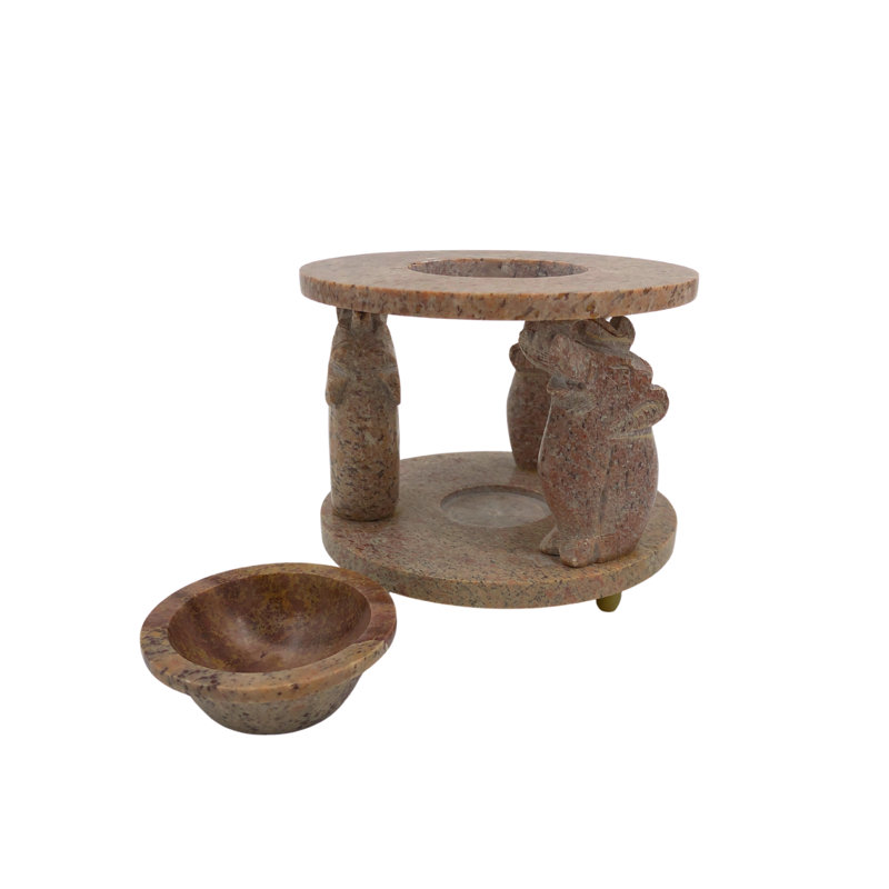 4.25'' H Stone Tabletop Tealight Holder