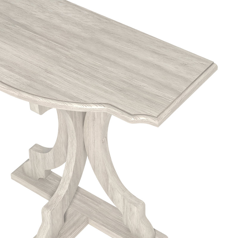 Vesely Saylor 22.8" Solid Wood End Table, Antique White
