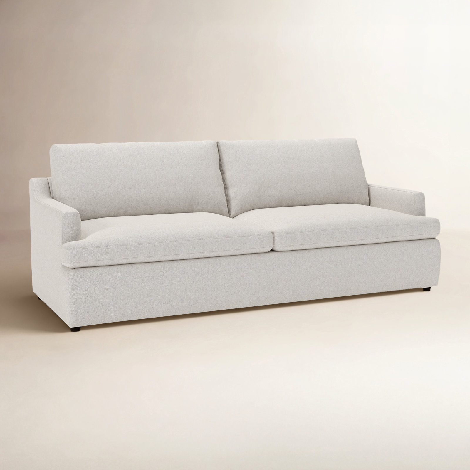 Essex 90'' Sofa, Macarena Light Gray Basketweave