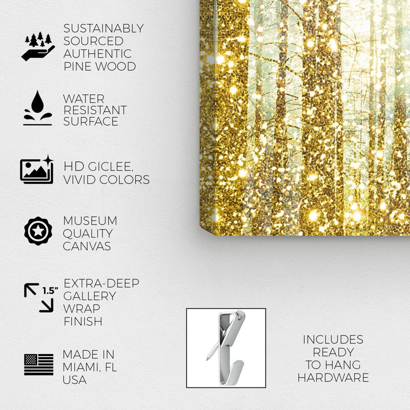 « Magical Forest » par Oliver Gal - impression d'art graphique, Toile, 20 po x 30 p
