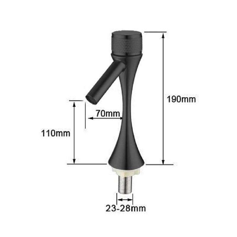 Sleek Precision: Deck Mounted Smart Touch Faucet, Matte Black