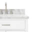 Meuble-lavabo simple 42 po avec plateau en marbre blanc de Carrare Macnair-85364225