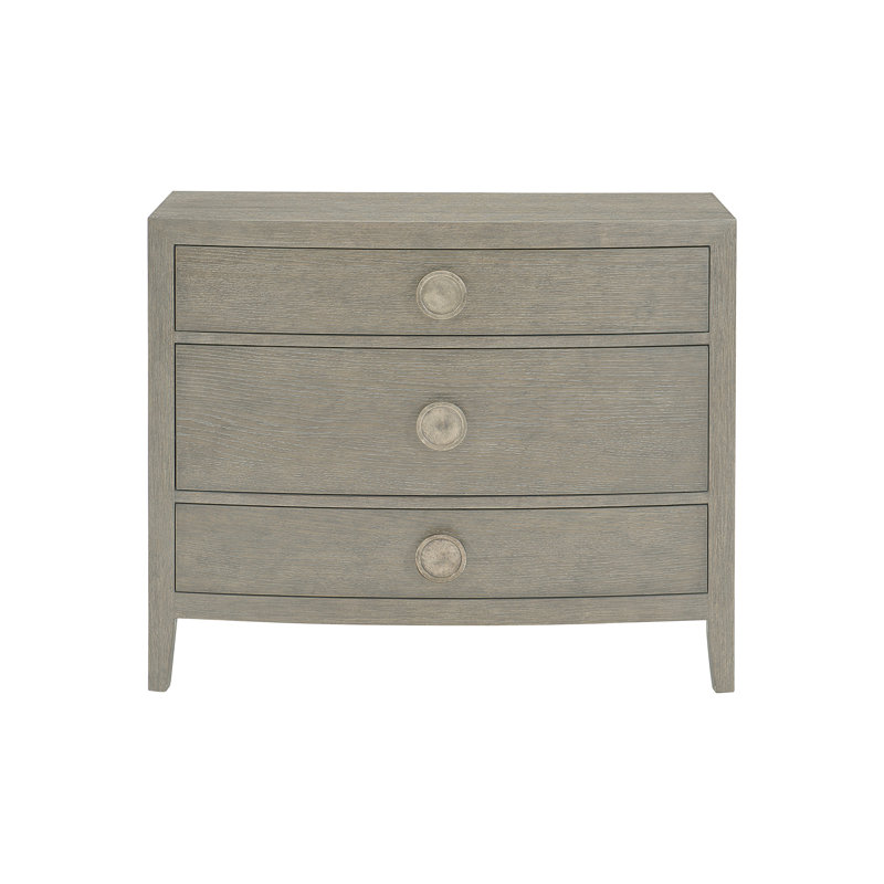 Linea 38'' W Nightstand, Linea - Cerused Greige Finish