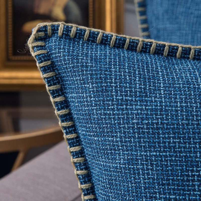 Pillow Cover, Blue, 18"H x 18"W