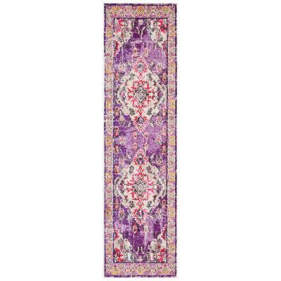 Tapis oriental violet / fuchsia Almyra