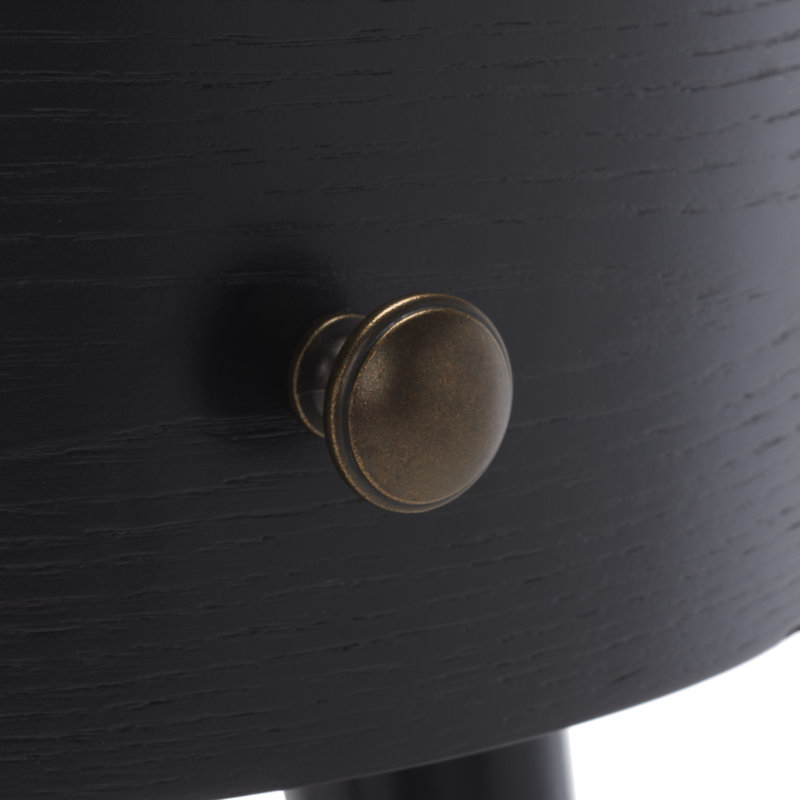 Kazier Nightstand, Black