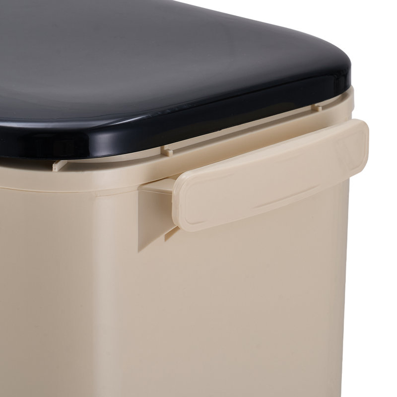 PP Manual Lift Waste Bin - 4L, Cream
