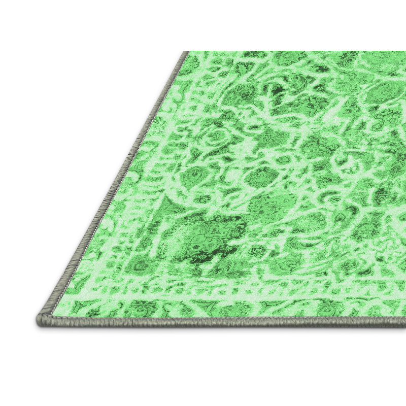 Leatitia Washable Abstract Indoor Rug, Rectangle 2' x 3'