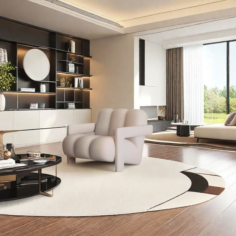 Agapi, Microfibre / microsuède blanc cassé