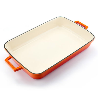 LAVA Enameled Cast Iron Rectangle Roasting Pan