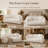 Modern Compressed Bean Bag Sofa No Assembly Required 2-seat Loveseat Sofa-1199857527